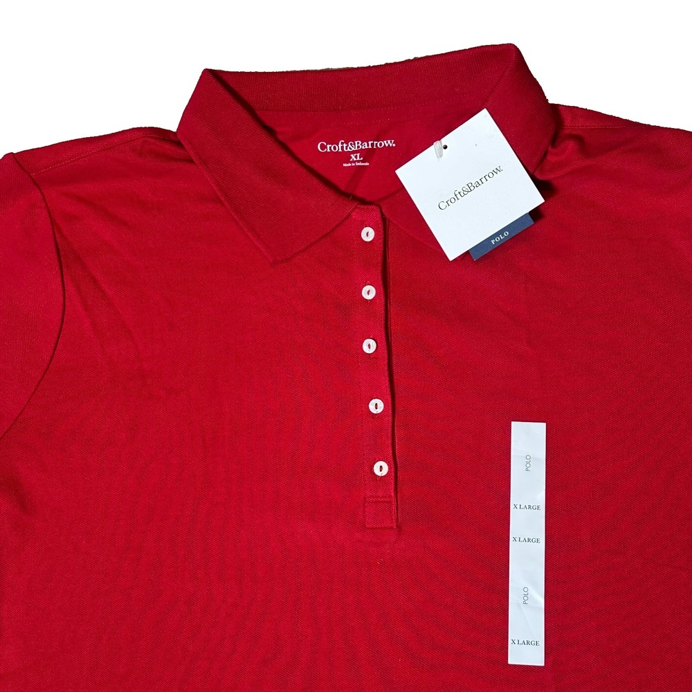 Croft & Barrow Polo Shirt Women‎ XL Pique Cotton Blend New Lot of 2 - Picture 4 of 5
